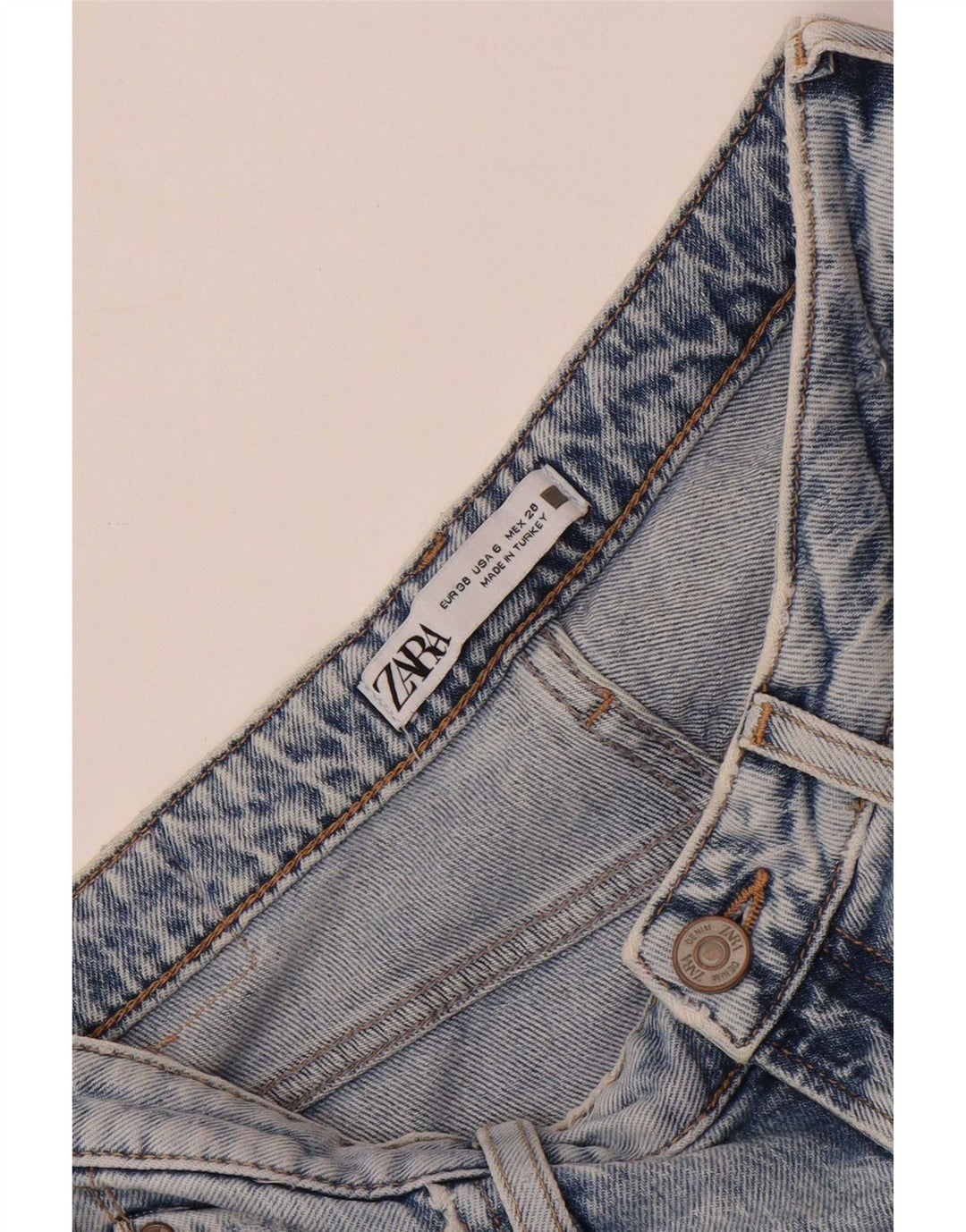 Blugi slim dama Zara EU 38 Mici L28 L34 Albastru