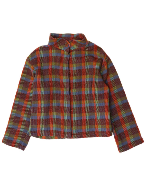 Bomber Vintage pentru femei UK 14 Medium Multicolor Check