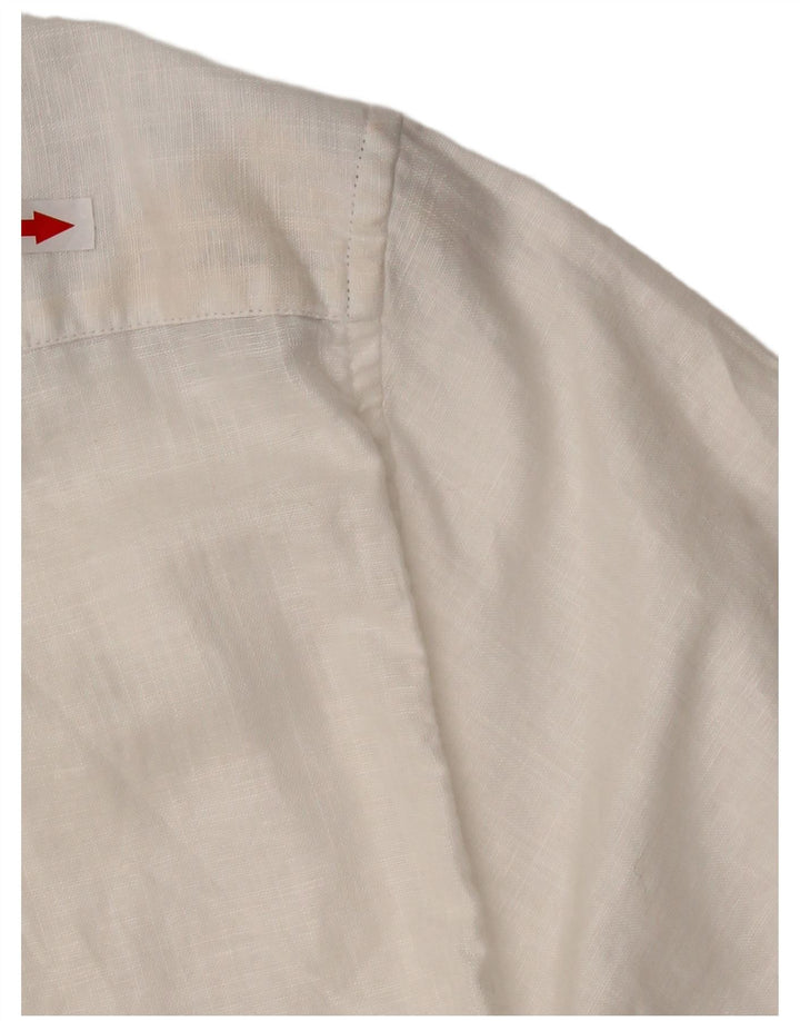 Cămașă cu mânecă scurtă pentru bărbați TED BAKER Mărimea 5 XL In alb