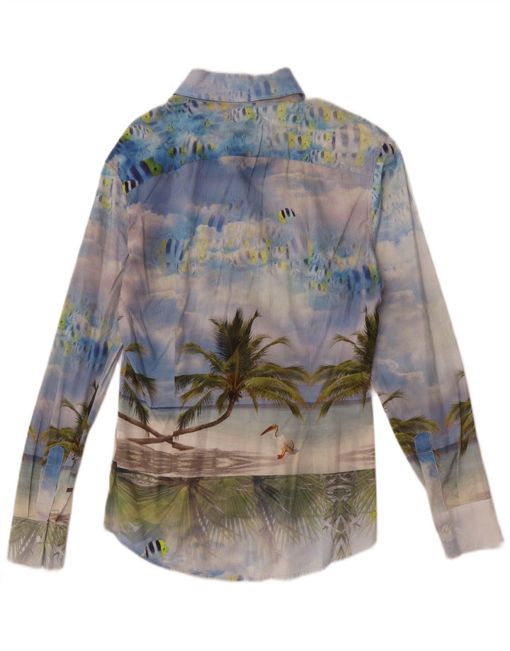Cămașă grafică pentru bărbați Naracamicee XS Blue Hawaiian