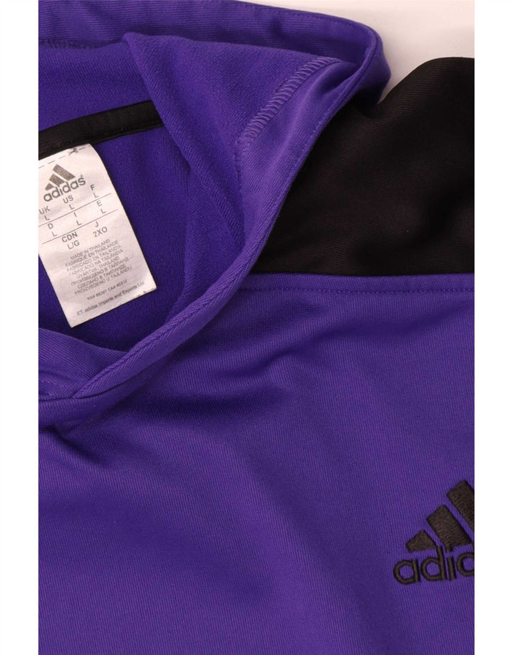 Pulover adidas pentru bărbați, mare, violet, poliester color bloc