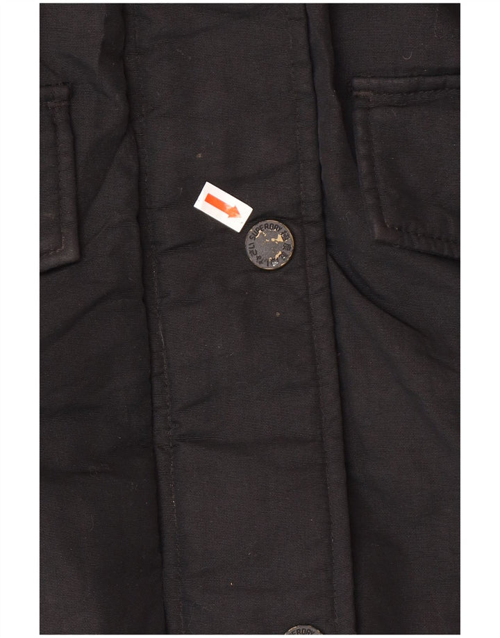 Jachetă Parka Superdry pentru femei UK 12 Medium Black Winter