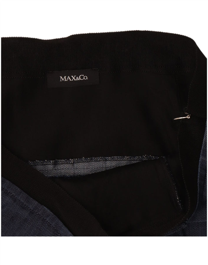 Max&Co. Fusta peplum pentru femei mare W32 bleumarin, viscoză