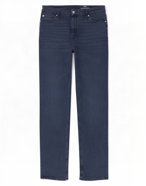 Blugi drepti pentru femei Marks & Spencer Sienna UK 16 Large W34 L31 Blue