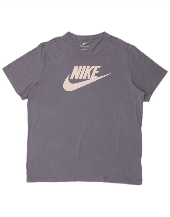 Tricou grafic pentru bărbați Nike Top XL Bumbac albastru