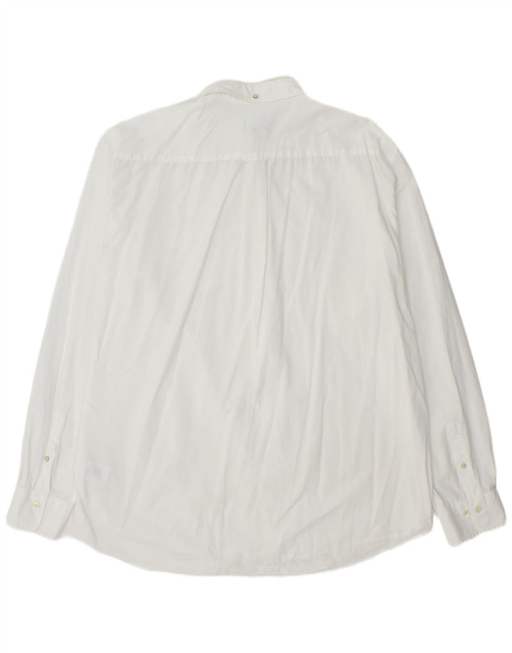 GANT Mens Shirt Size 46/48 18 2XL White Cotton