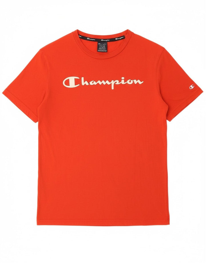 CHAMPION Mens Graphic T-Shirt Top Medium Red