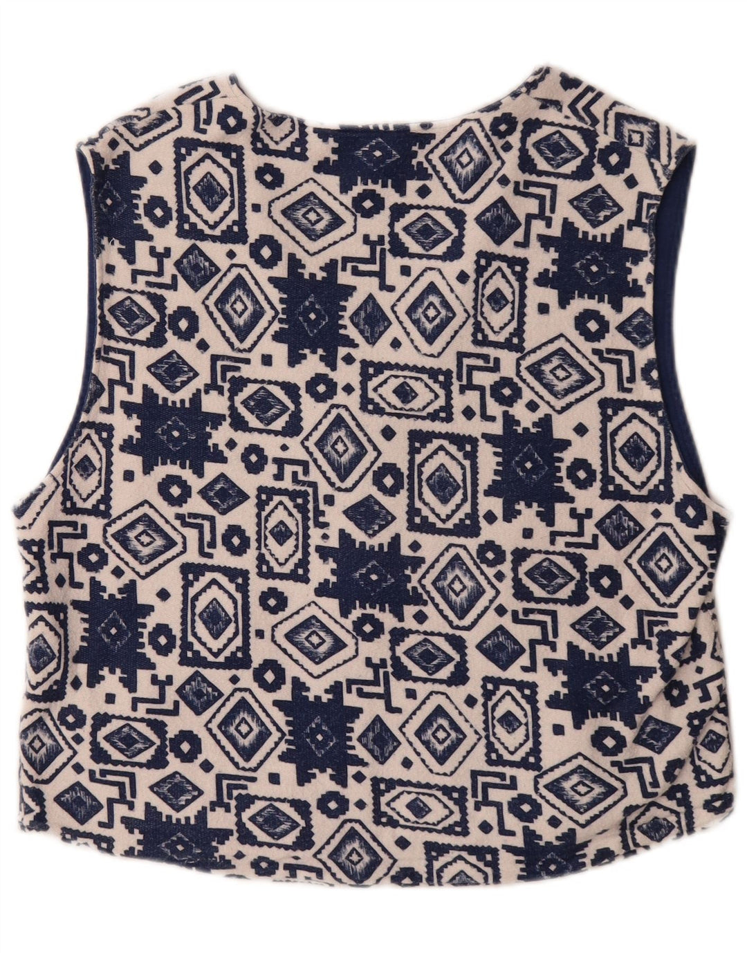 Vestă Trigema pentru femei UK 14 Medium Bluemarin Geometric Bumbac