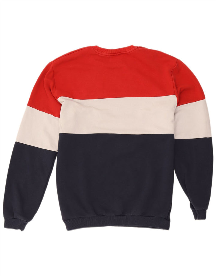 Pulover Fila pentru bărbați cu grafică, bumbac color block, mediu multicolor