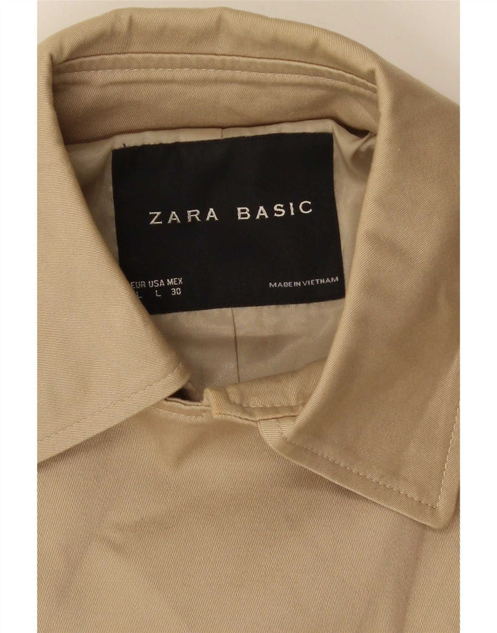 Trenci scurt pentru femei Zara UK 14 mare bej