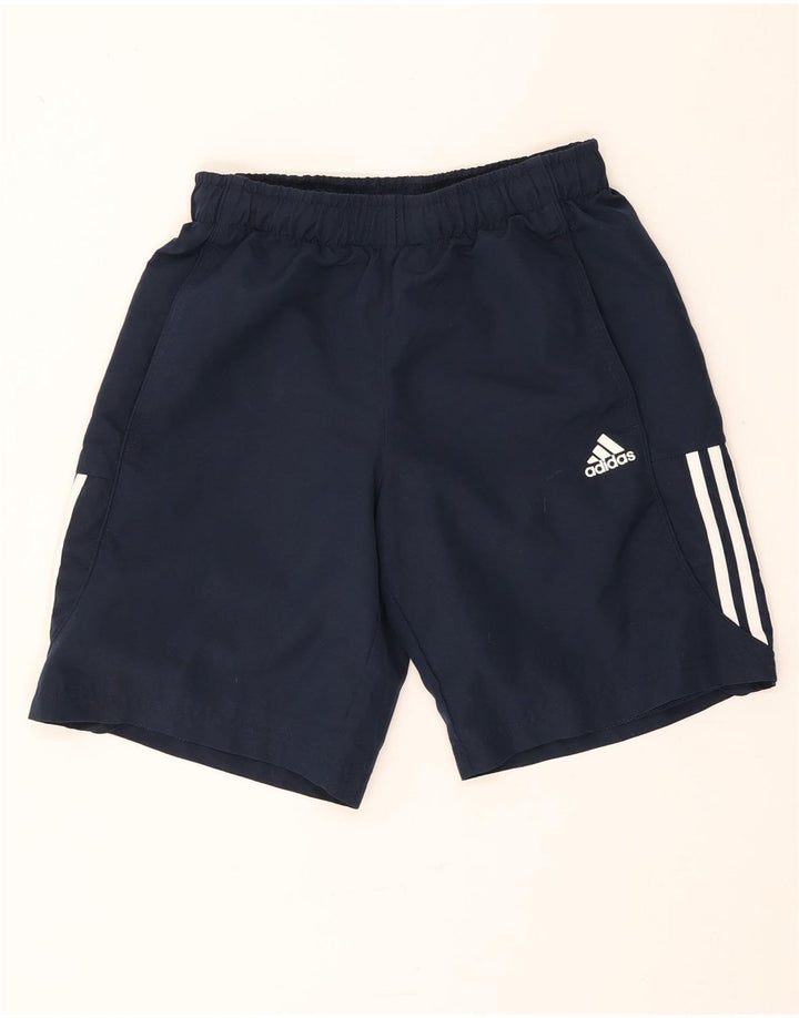 Pantaloni scurți sport pentru bărbați Adidas Climalite, poliester, albastru mic