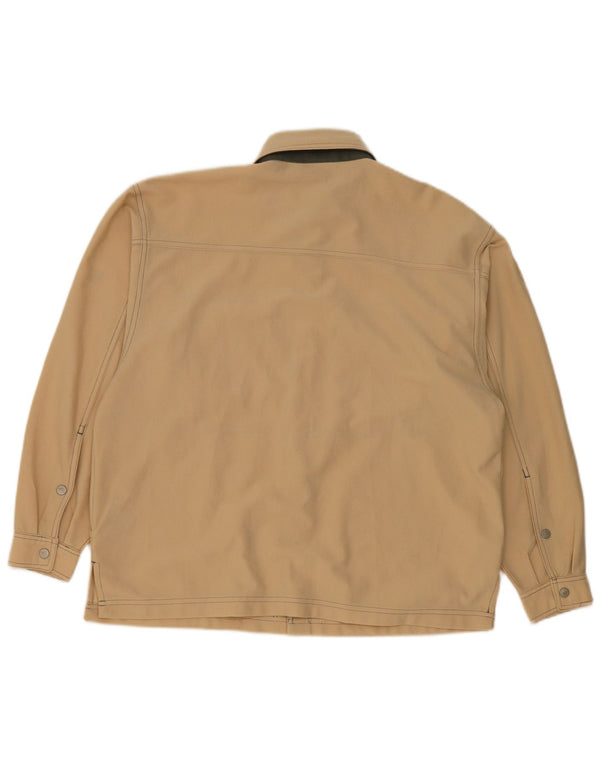Diadora Mens Loose Fit Shirt UK 36 Small Beige Polyester
