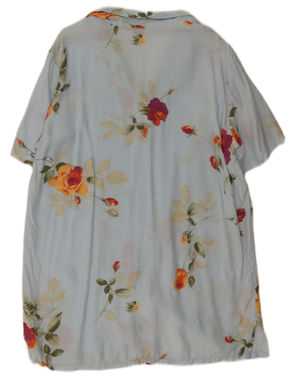 Rochie cămașă Colmar pentru femei cu mâneci scurte UK 18 XL Albastru Floral