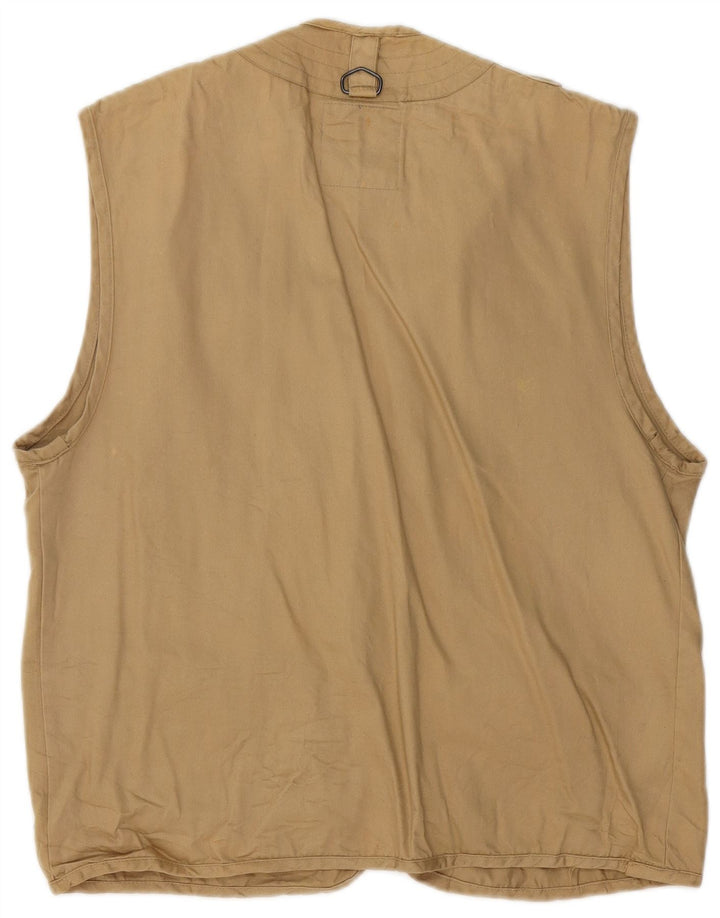 Gilet vintage pentru bărbați, UK 38, bumbac, bej mediu