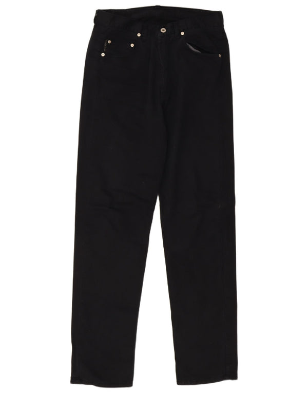 Belfe & Belfe Pantaloni casual drepti pentru bărbați W33 L33 bumbac negru