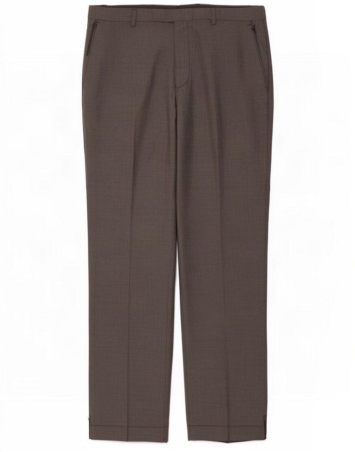 Marks & Spencer Pantaloni casual croiți pentru bărbați L34 L33 Poliester gri