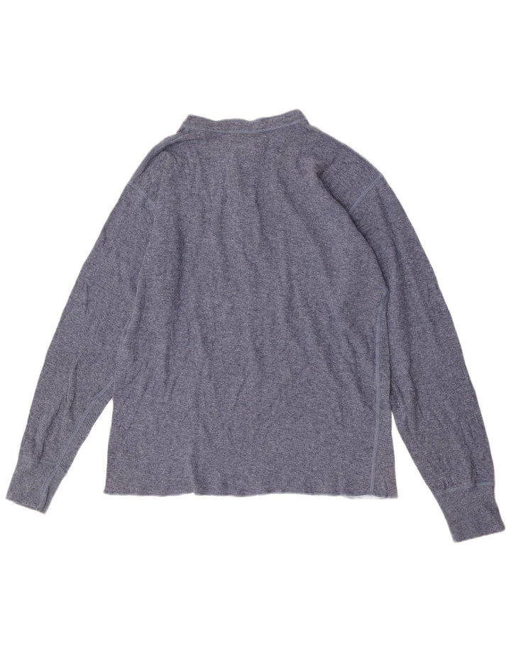 L.L.Bean Top pentru bărbați cu mânecă lungă, mare, albastru, bumbac