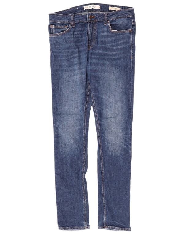 Blugi pentru bărbați Guess Miami skinny W34 L34, bumbac albastru