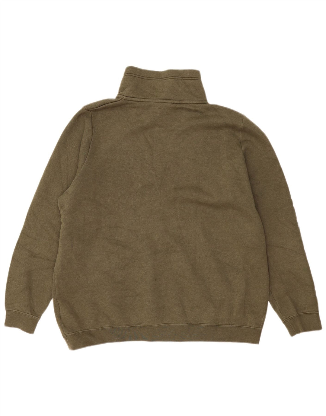 Pulover Nike pentru femei, supradimensionat, cu grafic, cu fermoar, cu gât, UK 16, mare, kaki