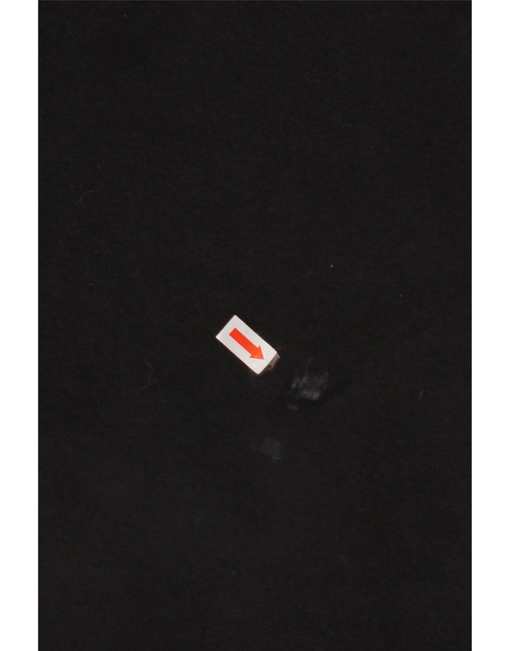 ADIDAS Pulover cu glugă cu grafic pentru femei UK 24/26 2XL bumbac negru