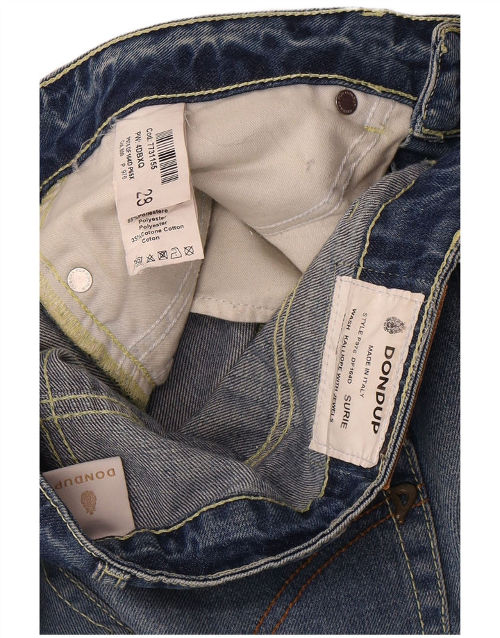 Dondup Blugi Capri pentru femei W28 L26 Bumbac albastru