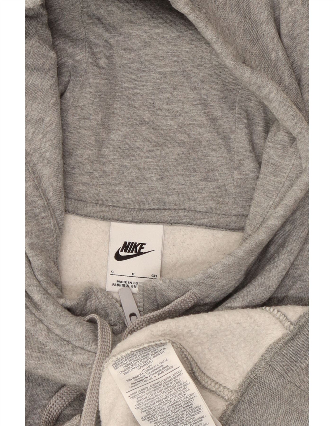 Pulover NIKE pentru bărbați, cu fermoar, din bumbac cu pete mici, gri