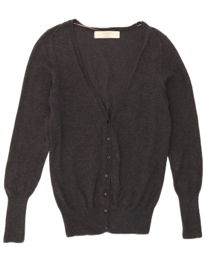Pulover cardigan pentru femei Zara UK 10 Small Gri