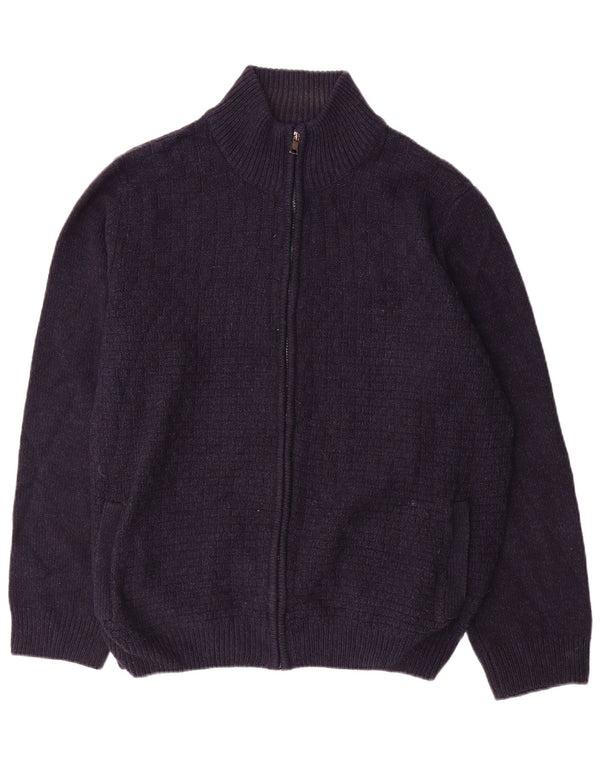 Pulover cardigan cu fermoar complet pentru bărbați Marks & Spencer XL bleumarin acrilic