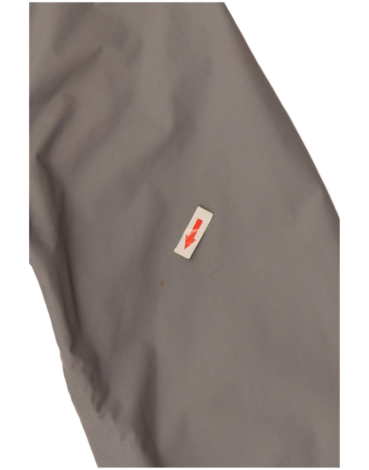 Jachetă de ploaie cu glugă pentru femei Hugo Boss UK 16 mare, gri, nailon color bloc