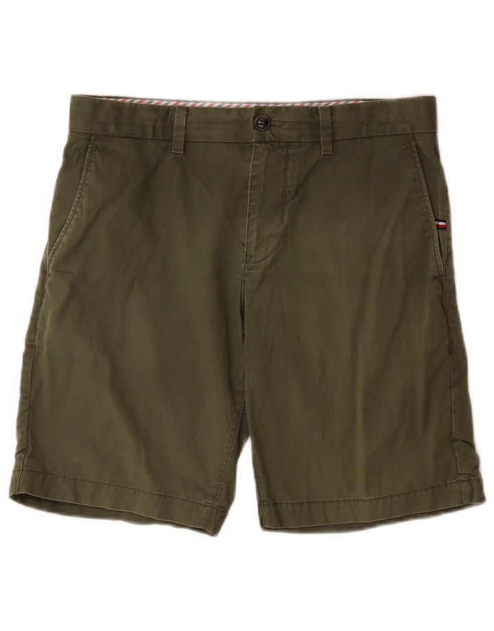 Pantaloni scurți chino Tommy Hilfiger pentru bărbați W30, bumbac mediu kaki