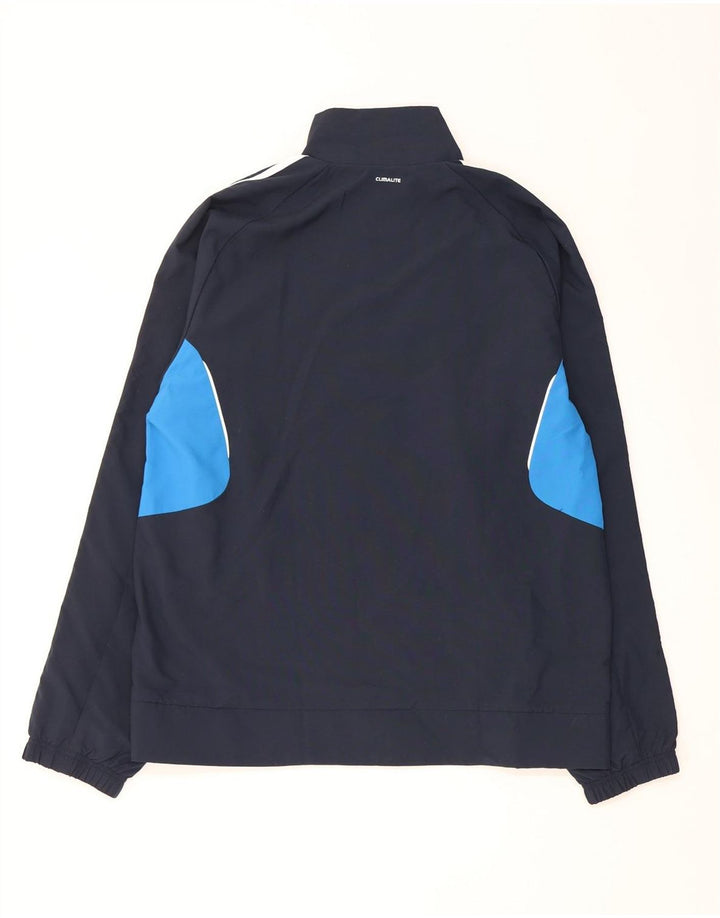 Jachetă de top pentru trening Climalite pentru bărbați Adidas, mare, albastru bleumarin