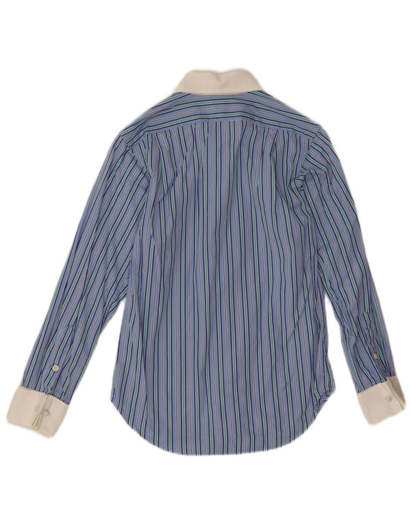 Cămașă Polo Ralph Lauren pentru băieți 11-12 ani, bumbac cu dungi albastre