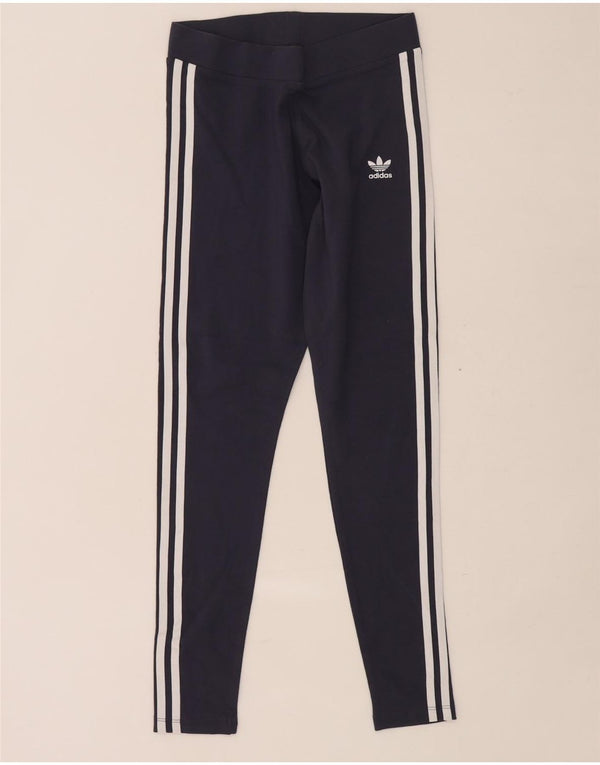 Leggings pentru femei Adidas UK 12 Medium Bleumarin