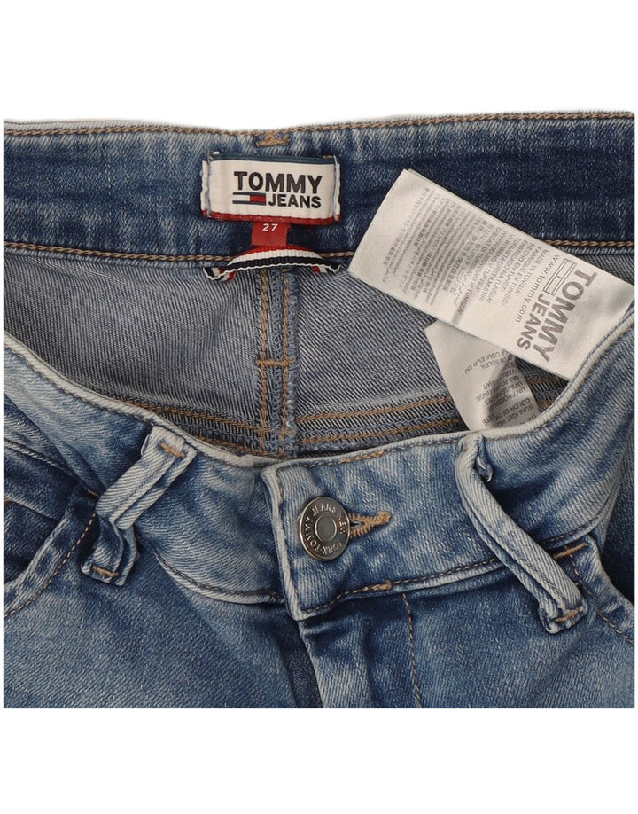 Pantaloni scurți din denim pentru femei Tommy Hilfiger W27 Small Blue Bumbac