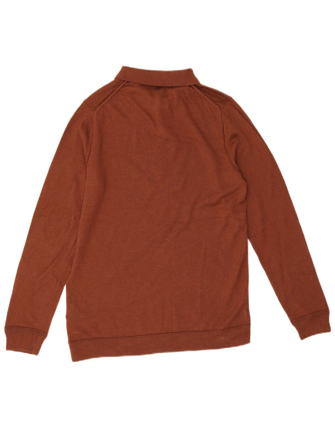 Pulover Calvin Klein pentru bărbați, cu gât polo, lână maro mare