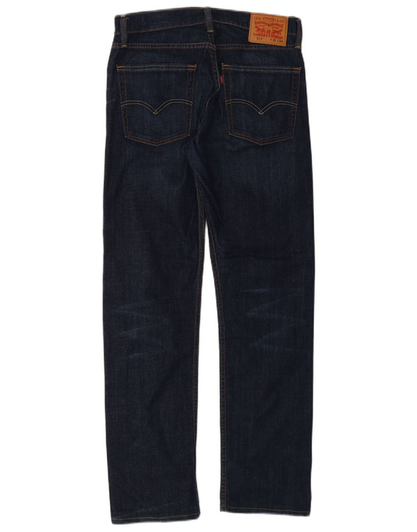 Blugi Levi's 513 Slim Straight pentru bărbați L31 L31 Bumbac bleumarin