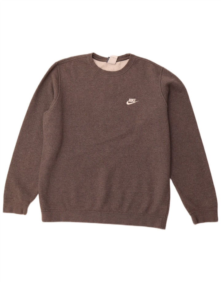 Hanorac pentru bărbați NIKE Pulover mare, gri, bumbac