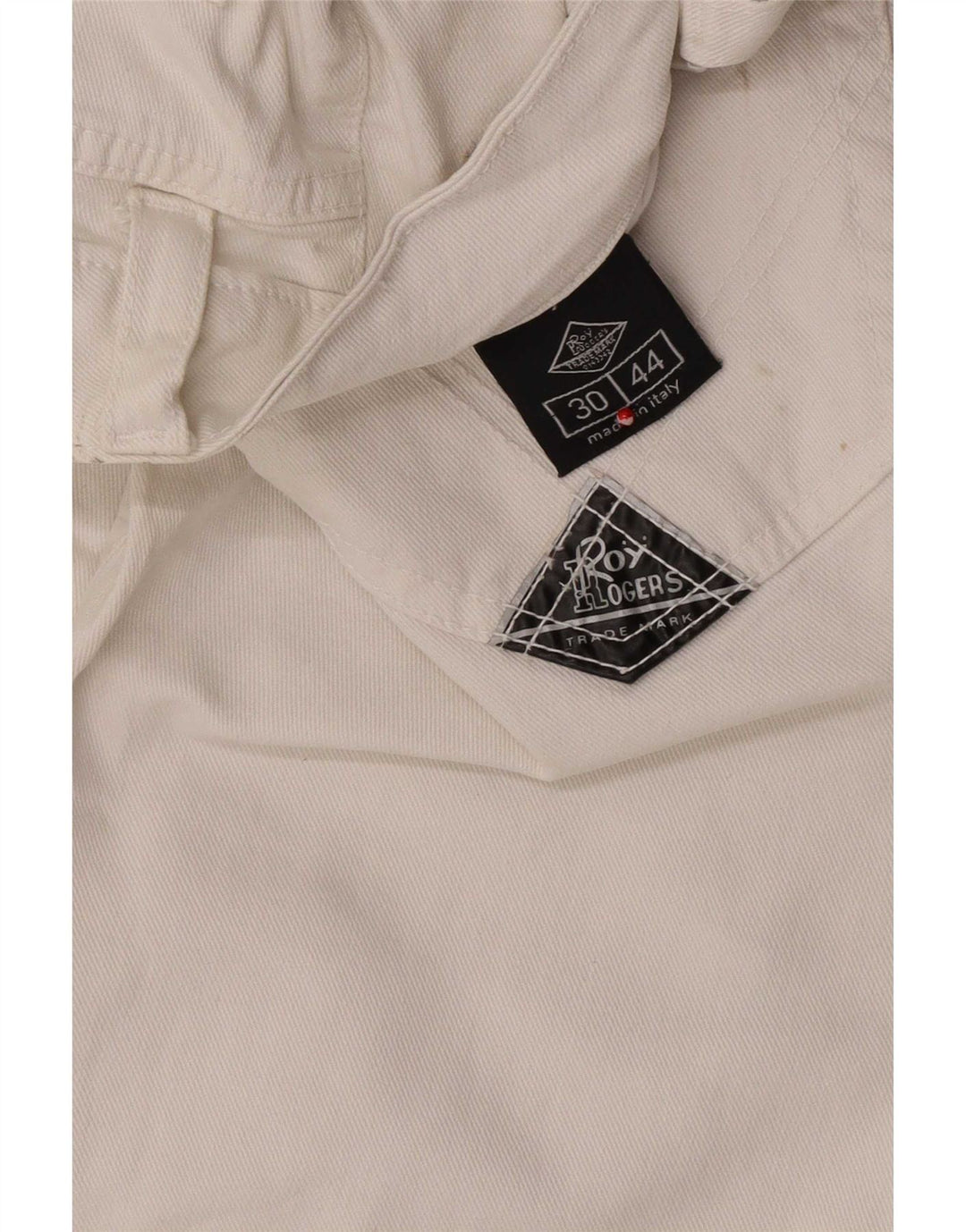 Pantaloni scurți de blugi Roy Rogers pentru femei IT 44 Medium W30 Bumbac alb