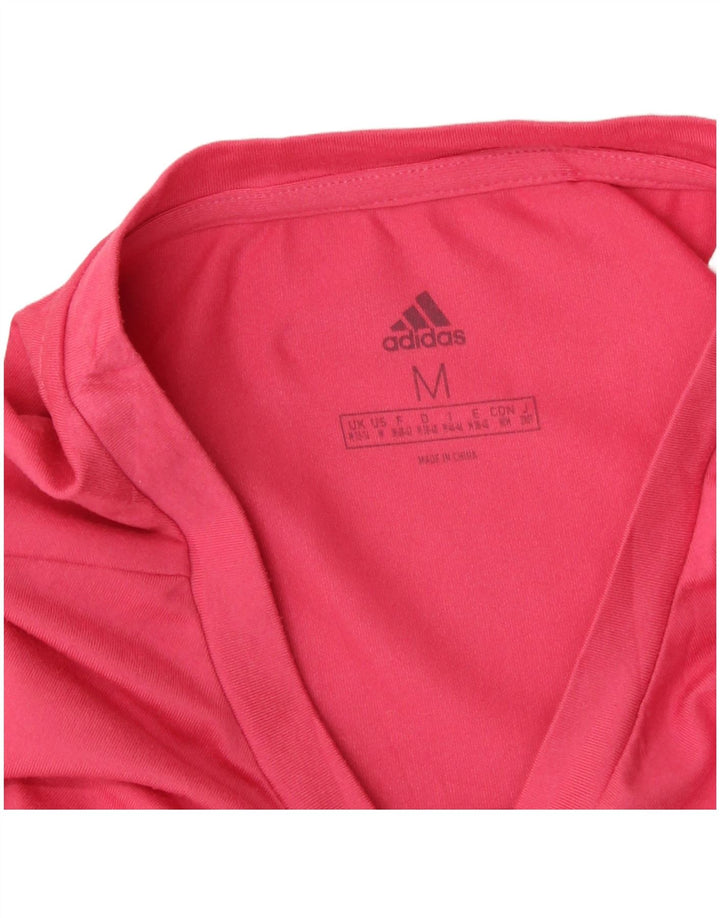 Tricou grafic Adidas pentru femei Top UK 12/14 Medium Pink Poliester