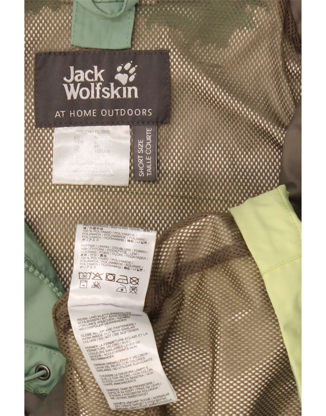 Jachetă de vânt pentru femei JACK WOLFSKIN UK 14 Medium Green Colorblock