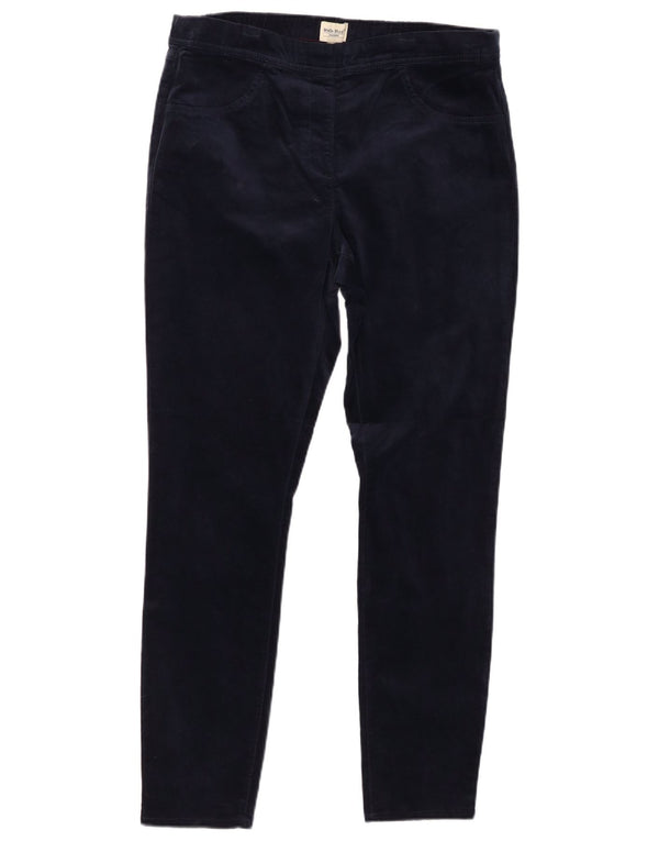 WHITE STUFF Pantaloni casual din catifea pentru femei UK 16 Large W32 L30 Bleumarin