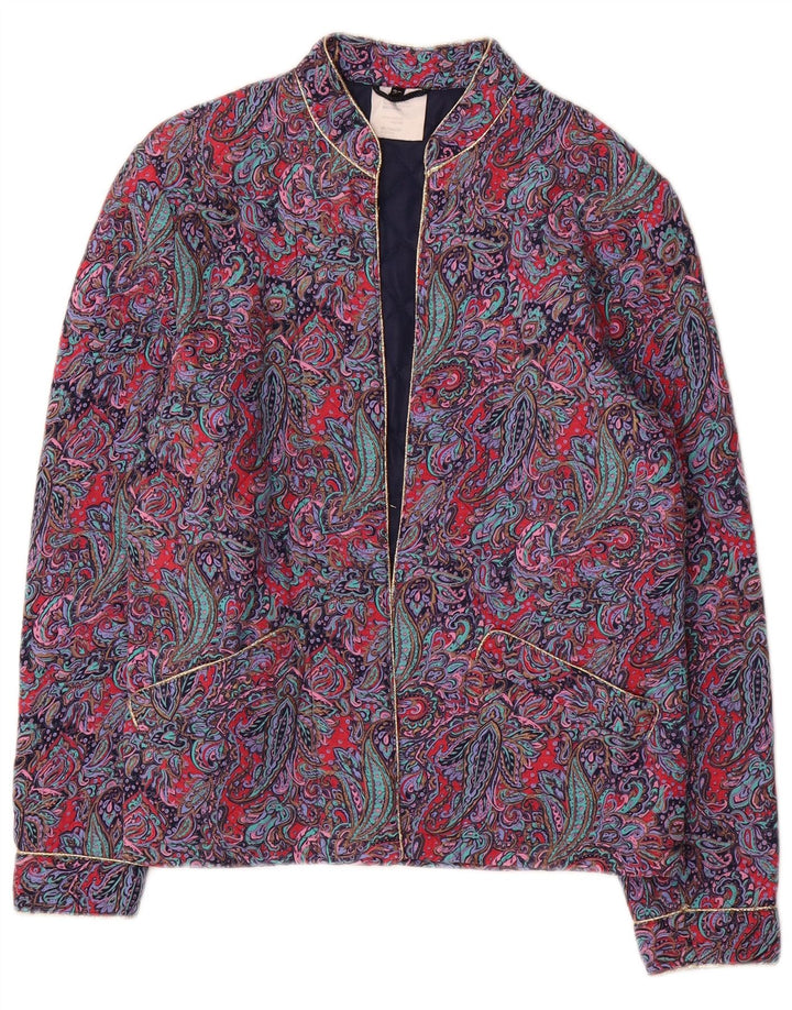 Jachetă căptușită pentru femei Vintage IT 36 Small Viscose Paisley Viscose