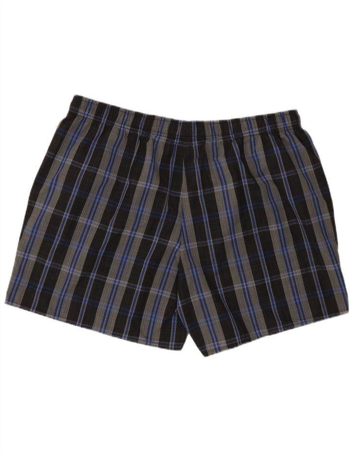 Pantaloni scurți de înot Adidas pentru bărbați 2XL, gri poliester cu check