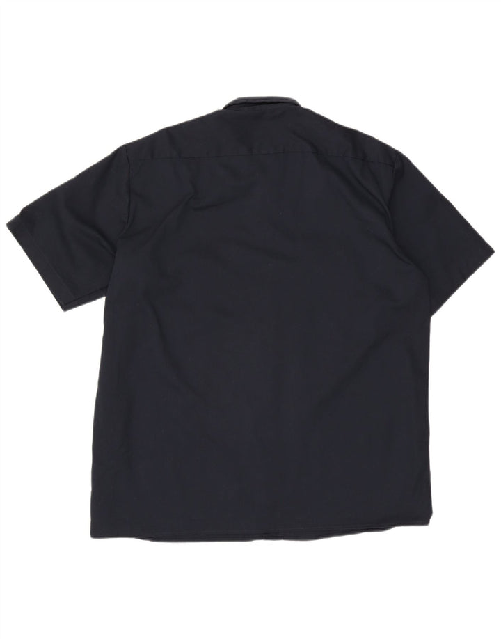 Cămașă cu mânecă scurtă pentru bărbați Dickies, poliester mare, albastru