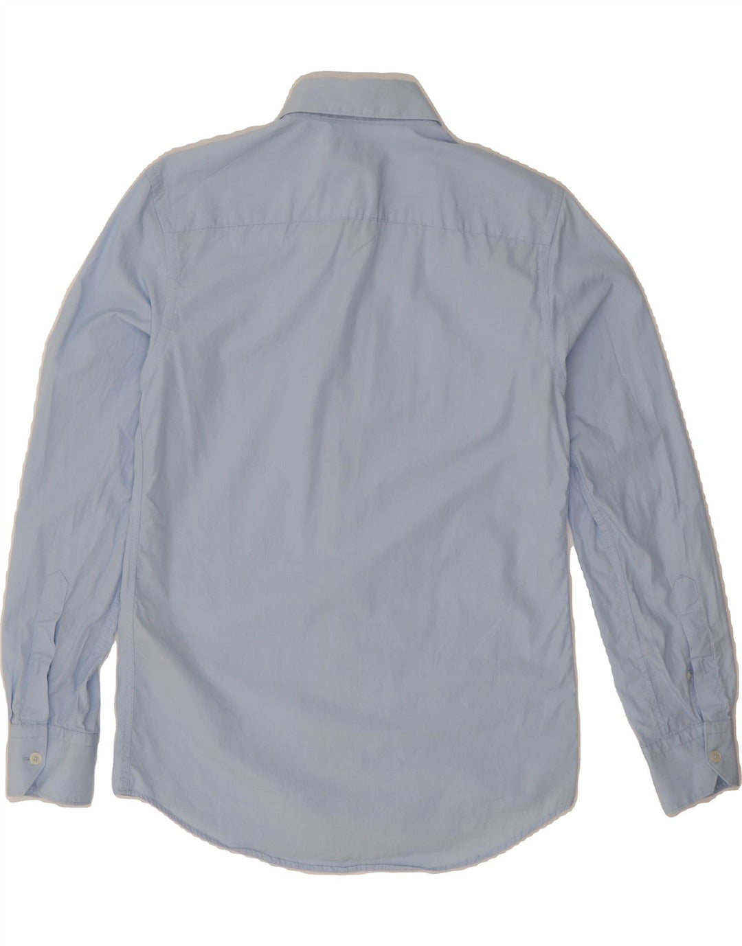 ZARA Mens Slim Fit Shirt Small Blue Cotton Vintage Zara and Second-Hand Zara from Messina Hembry 