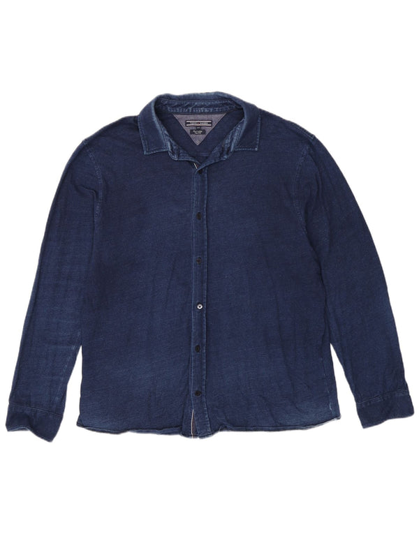 Cămașă pentru bărbați Tommy Hilfiger Slim Fit 2XL Bleumarin
