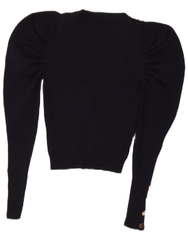 Pulover cardigan pentru femei Zara UK 8 mic, bleumarin, viscoză