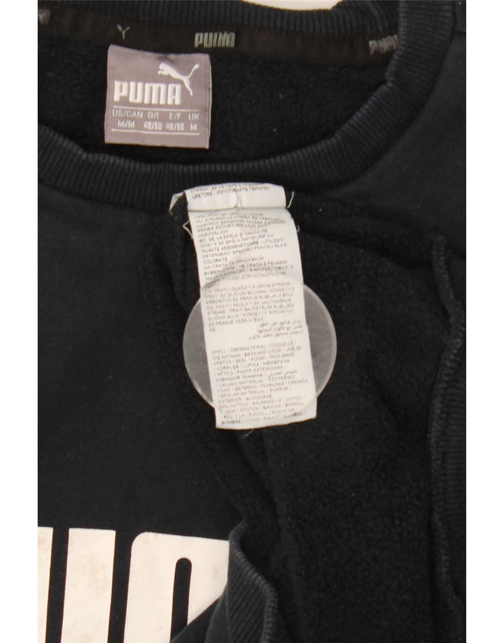 Hanorac grafic pentru bărbați Puma Pulover mediu din bumbac bleumarin