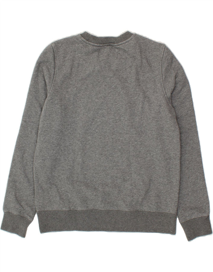 CALVIN KLEIN JEANS Womens Graphic Sweatshirt Jumper UK 14 Medium Grey Vintage Calvin Klein Jeans and Second-Hand Calvin Klein Jeans from Messina Hembry 