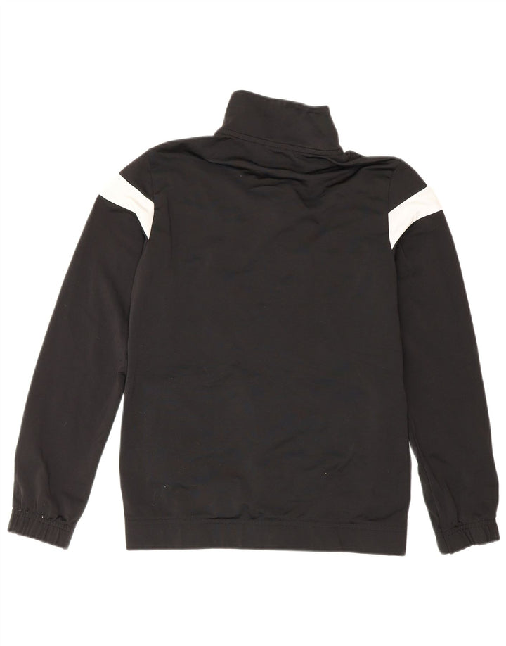 Jachetă de trening Puma pentru băieți 11-12 ani, negru, poliester color bloc